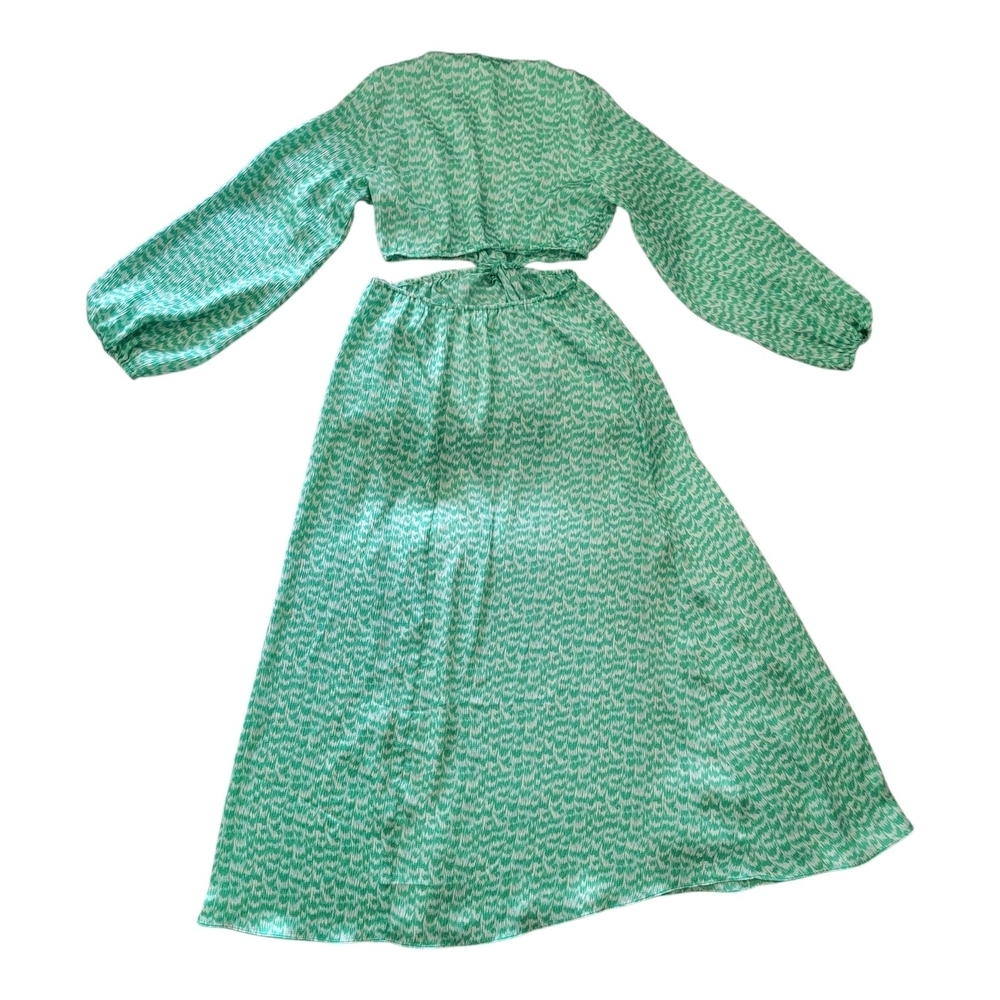 H&M Green and White Patterned Dress - Picture 7 of 7
